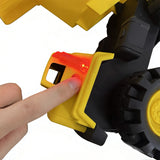 Excavator and truck