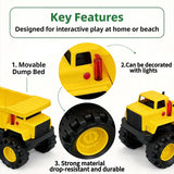 Excavator and truck