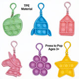 10Ct Novelty Keychains