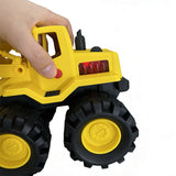 Excavator and truck