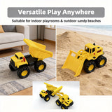 Excavator and truck