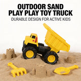 Excavator and truck